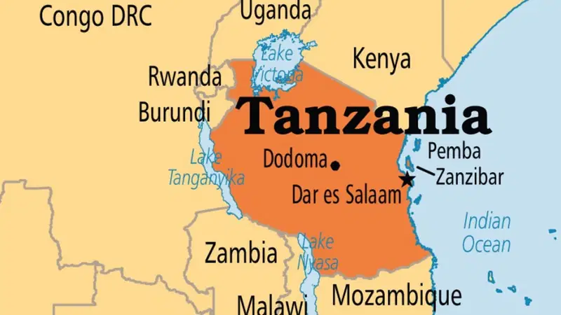 Tanzania-map